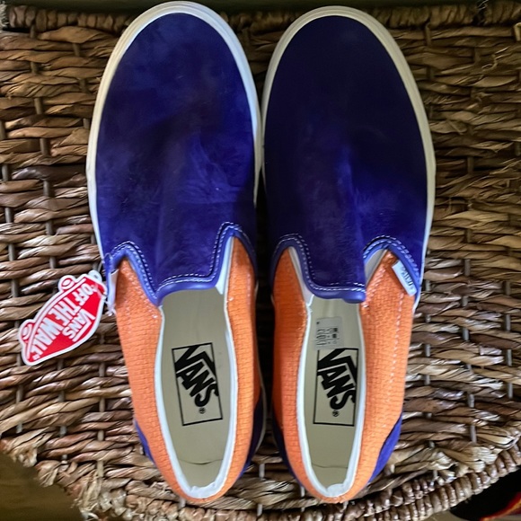 Vans Other - Vans Classic Slip-Ons Orange/ Purple - 8.5 men’s/ 10 women’s NWT